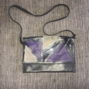 Super soft leather and suede purse
